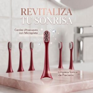Repuesto Cepillo Electrico Sonico - Aurora T + - Rojo