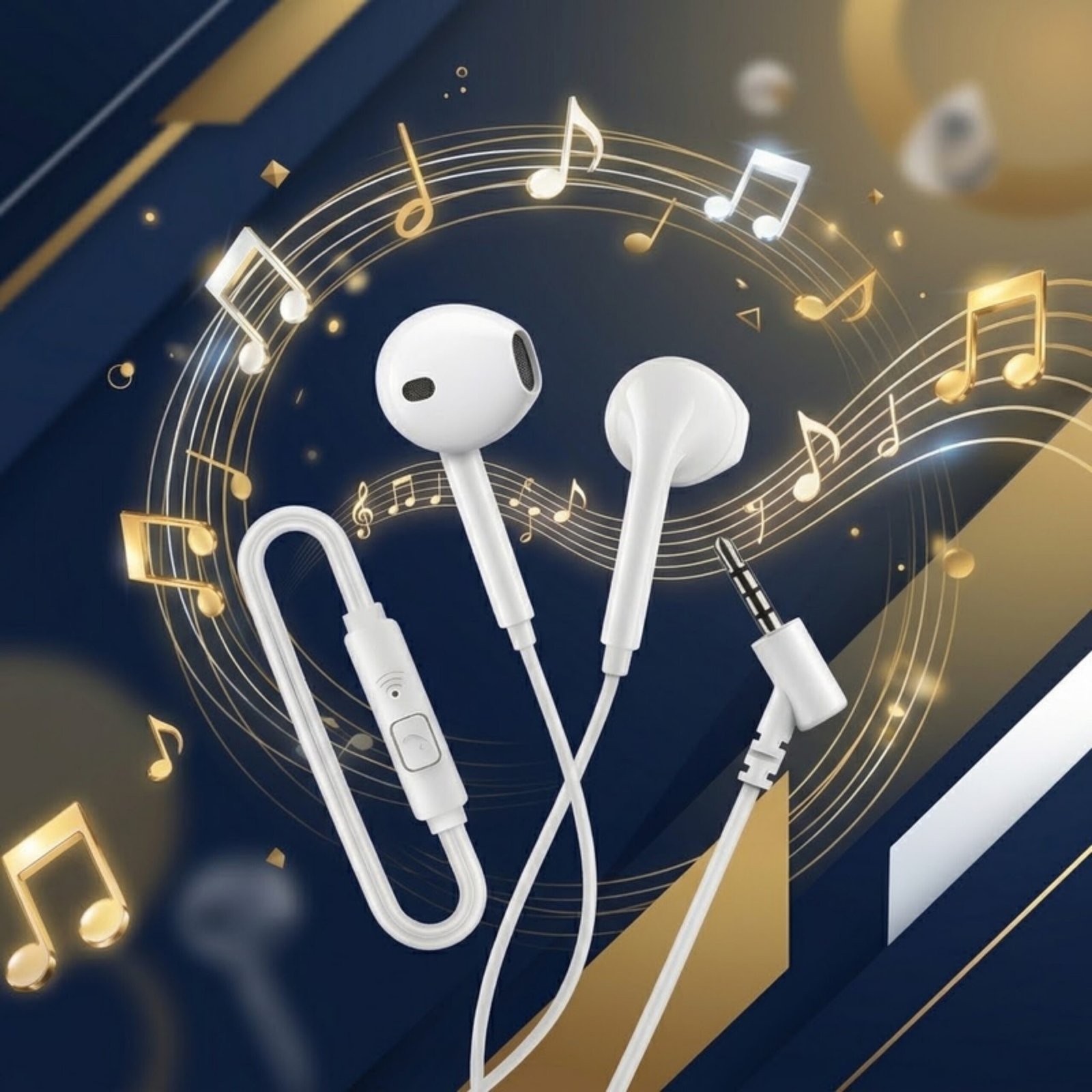 (pack X 4) Auriculares Awei Pc-7 Alambricos Blanco - Image 2