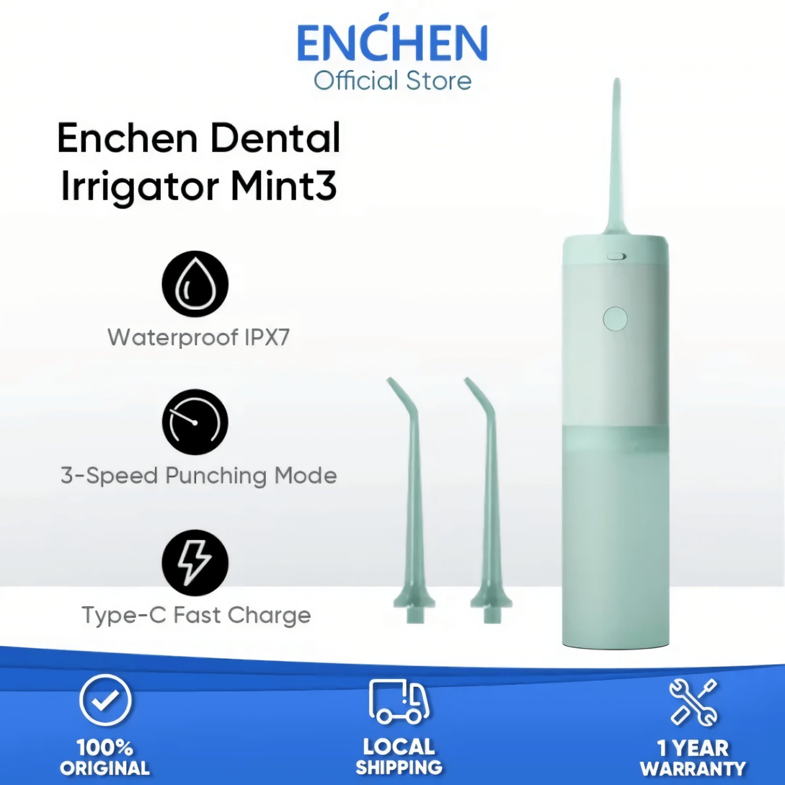 Irrigador Eléctrico Dental Enchen Mint 3 - Púrpura - Image 5
