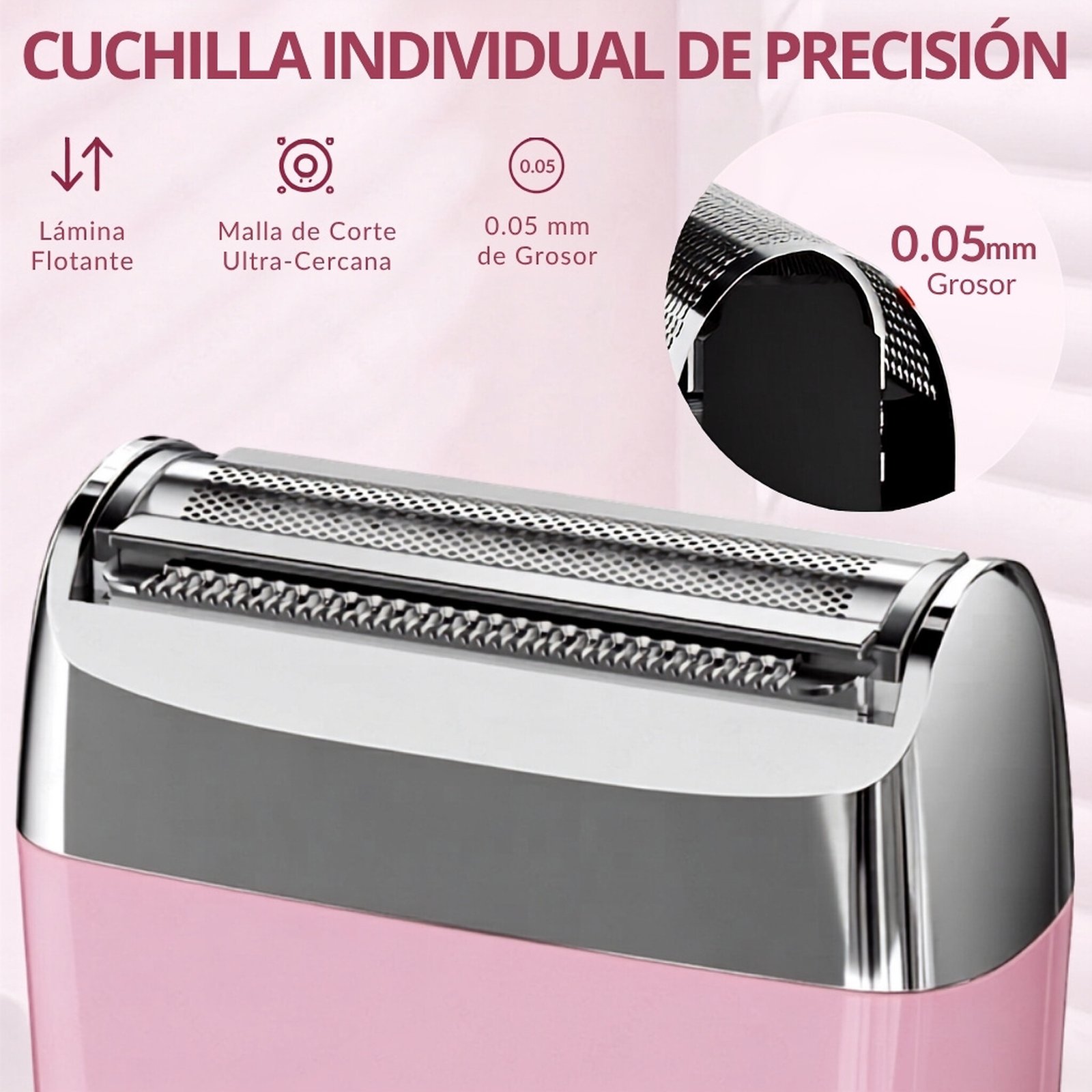 Mini depiladora electrica Enchen A8 - Rosado - Image 5