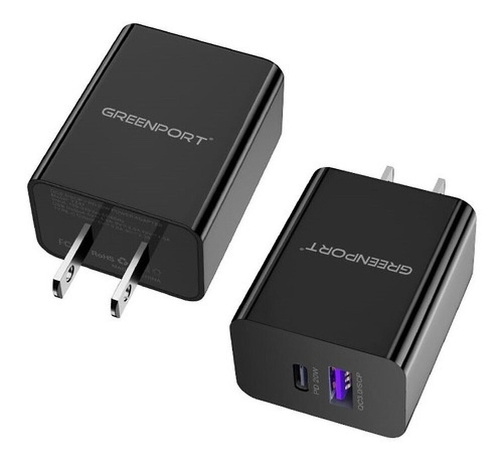 Cargador Usb, Adaptador Carga Rápida Pd, 20w, Tipo C Qc 3.0 - Negro