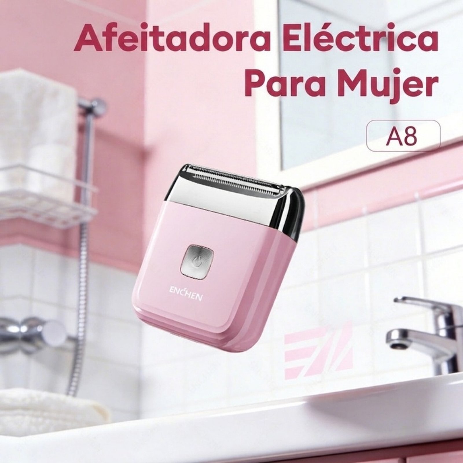 Mini depiladora electrica Enchen A8 - Rosado - Image 2